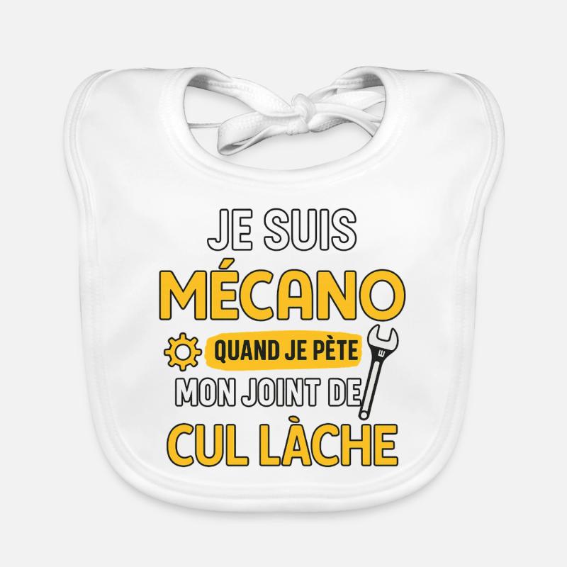 Meccanico Bavaglino ecologico per neonato