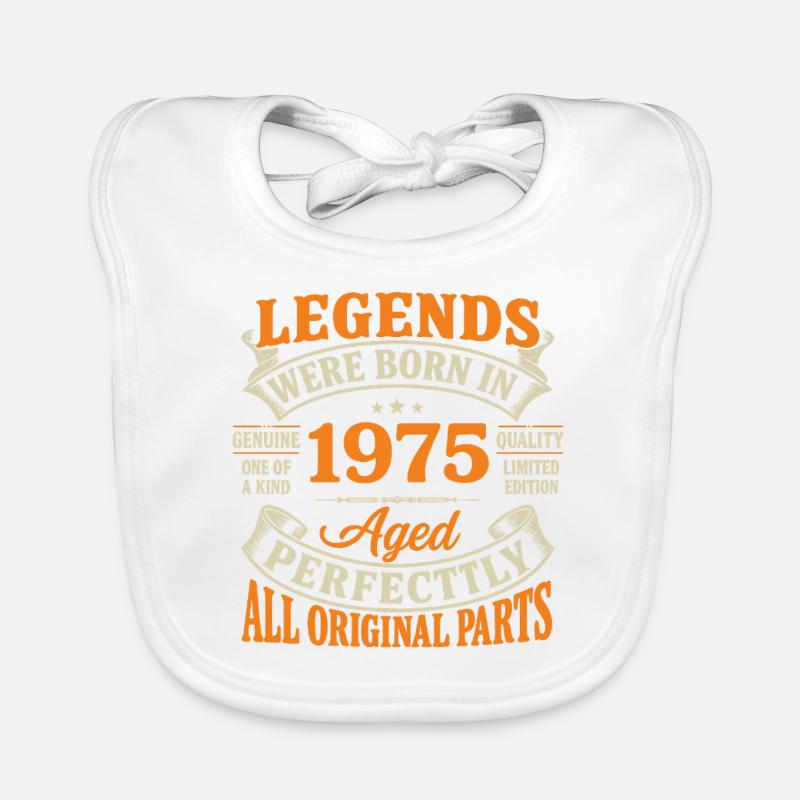 Légends 1975 - Bavoir bio Bébé - blanc