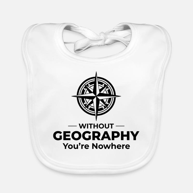 Géographie Boussole Nowhere SIG spatial Bavoir bio Bébé