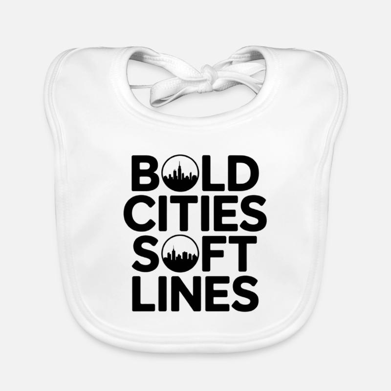 Bold Cities Soft Lines GIS Urban Planning Organic Baby Bibs