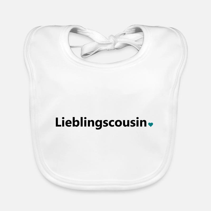 Lieblingscousin bester Cousin Welt Spruch Geschenk Baby Bio-Lätzchen