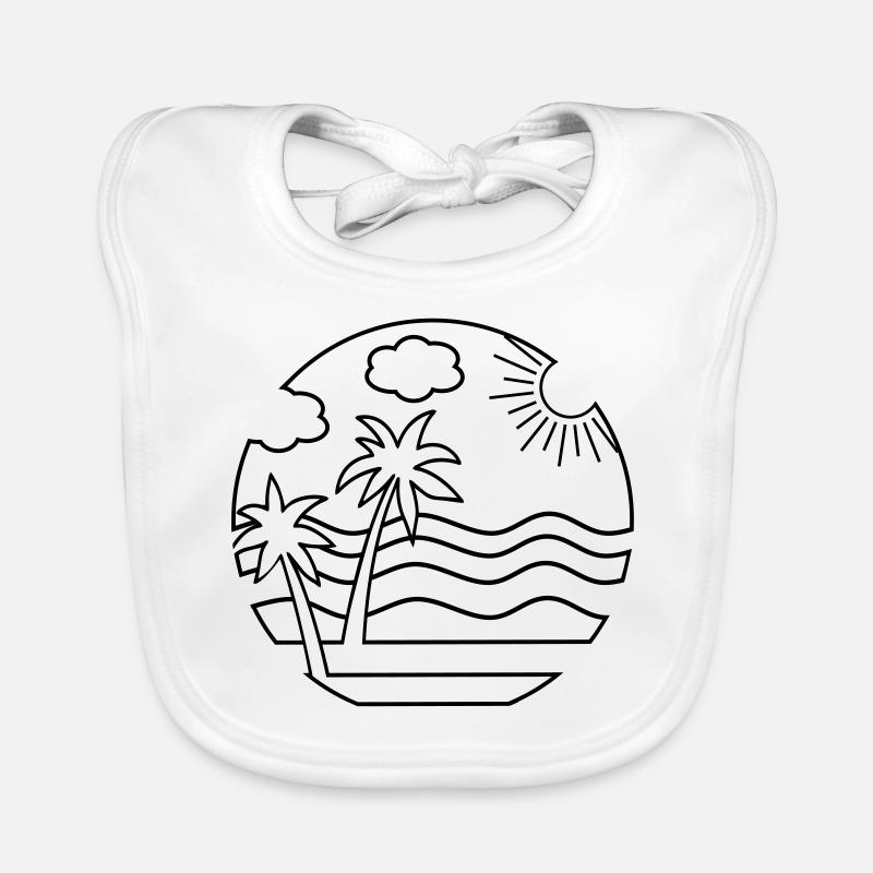 Spiaggia Bavaglino ecologico per neonato