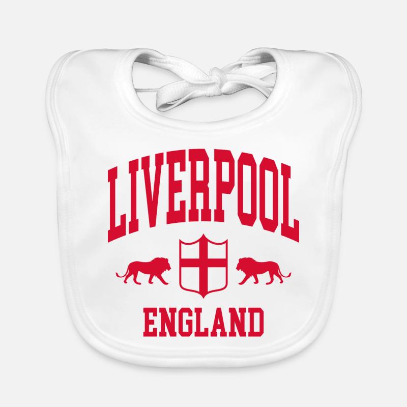 Liverpool - Baby Bio-Lätzchen - Weiß