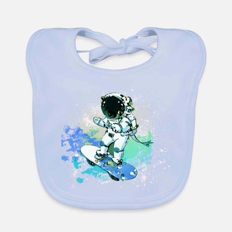 graffiti,skateboard,malerei,Astronaut Baby Bio-Lätzchen