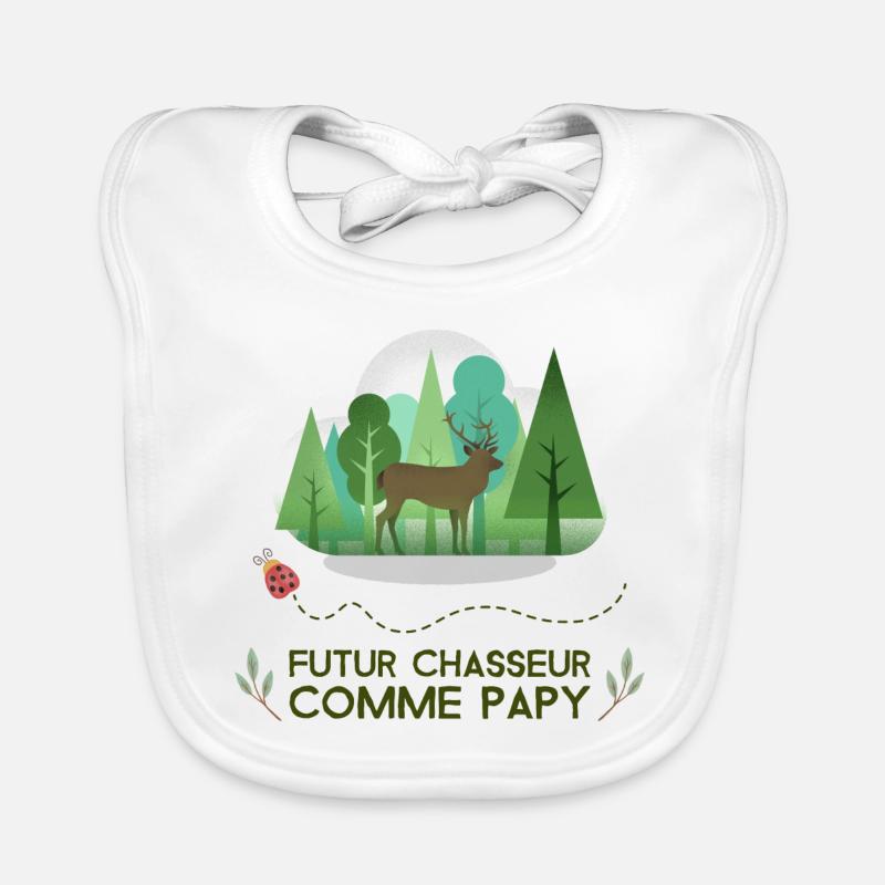 Futur Chasseur Comme Papy Bavoir bio Bébé