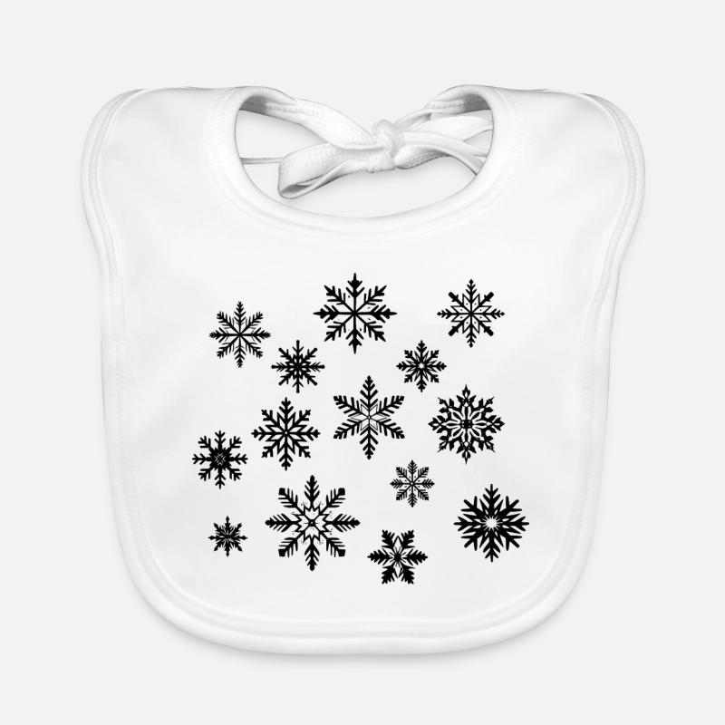 Flocons Bavoir bio Bébé