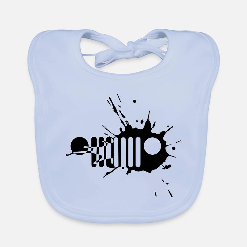 Mud Jeeps Grill Organic Baby Bibs