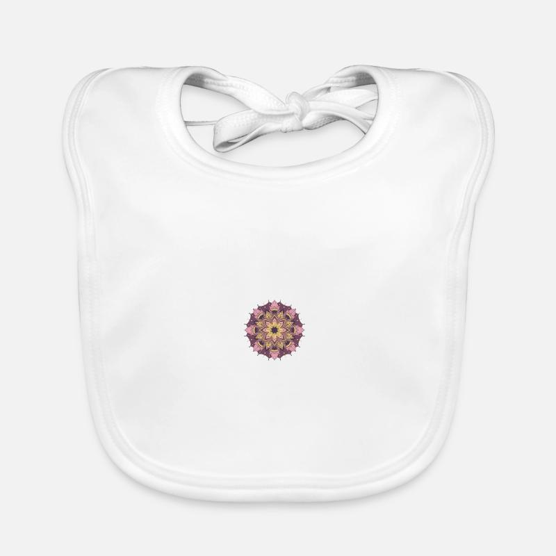 Mandala - Baby Bio-Lätzchen - Weiß