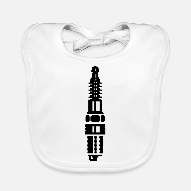 Zündkerze / spark plug (1c) Organic Baby Bibs
