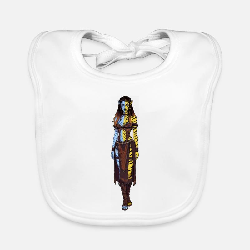 Avatar tiger warrior Organic Baby Bibs