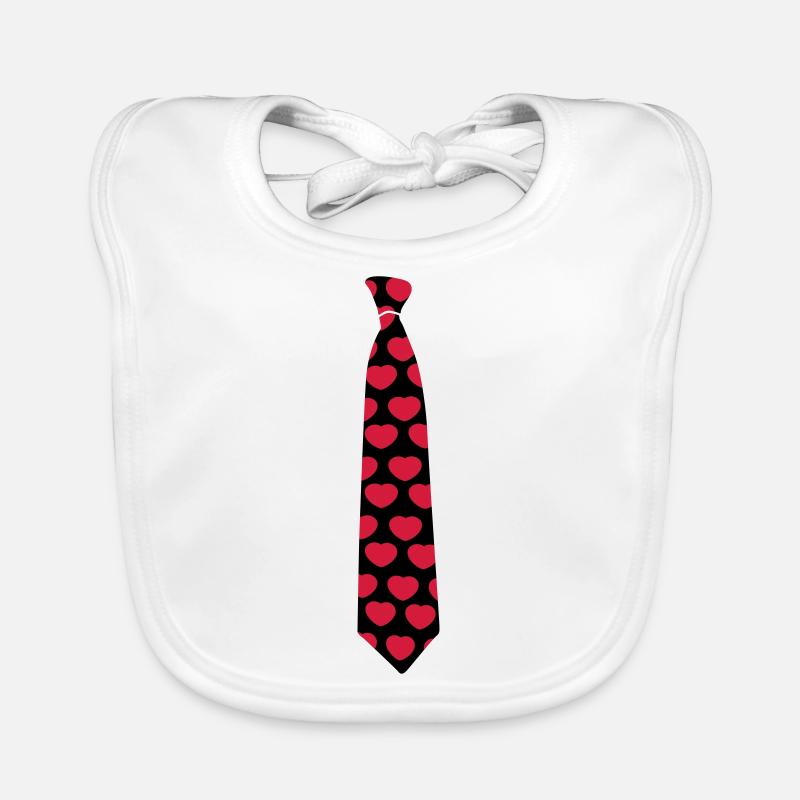 Heart tie Organic Baby Bibs