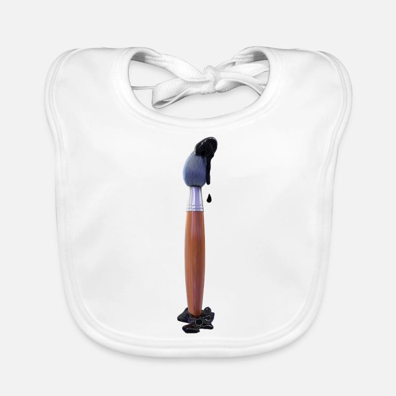 Blush de peinture 3D Bavoir bio Bébé