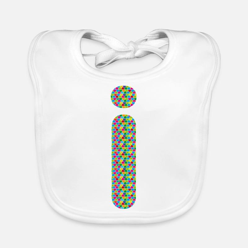 Coeur coloré i Design – Unique et élégant ! Bavoir bio Bébé