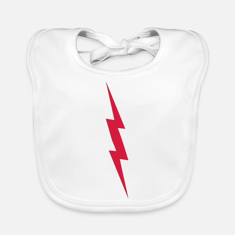 Lightning bolt icon symbol 2405 Organic Baby Bibs