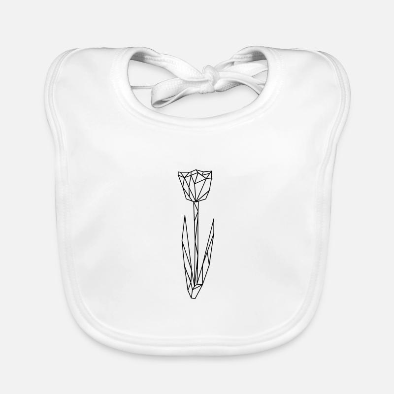 Polygone de tulipe Bavoir bio Bébé