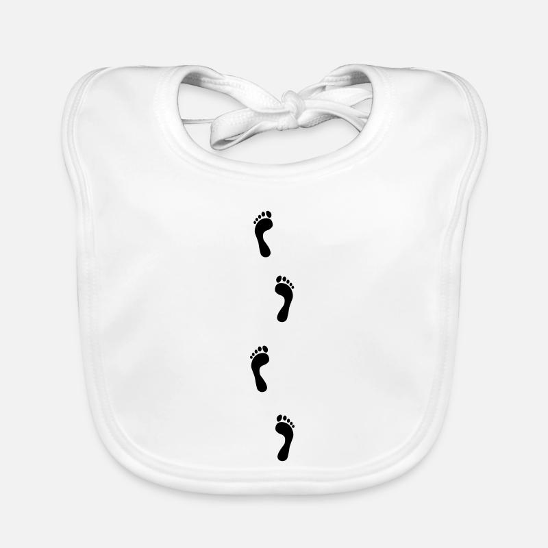 Fußabdruck Baby Bio-Lätzchen