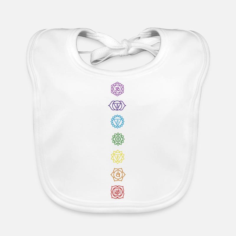 7 Chakren Baby Bio-Lätzchen