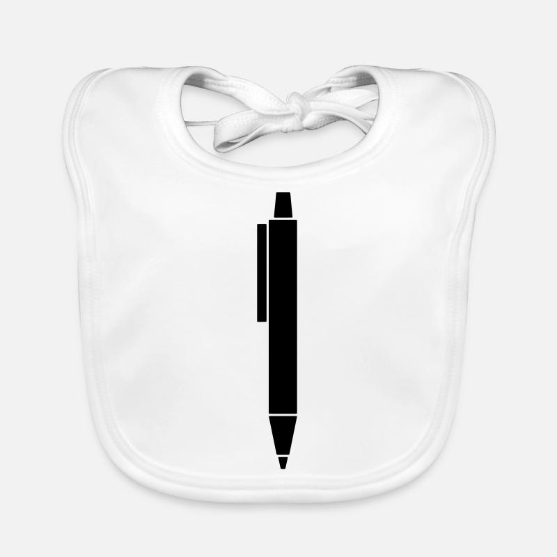 Ballpoint pen Kulli illustration Organic Baby Bibs
