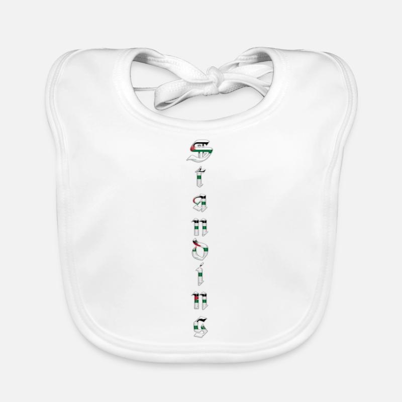 Standing - Bavoir bio Bébé - blanc