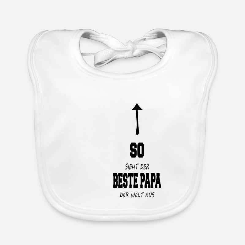 So sieht der beste Papa der Welt aus Baby Bio-Lätzchen