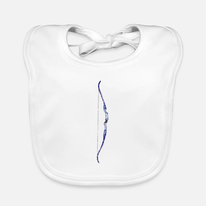Recurve bow archery archer Organic Baby Bibs