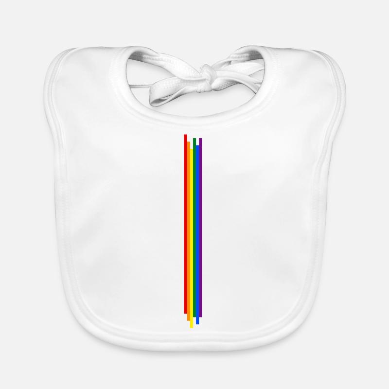 Pride Stripes Baby Bio-Lätzchen