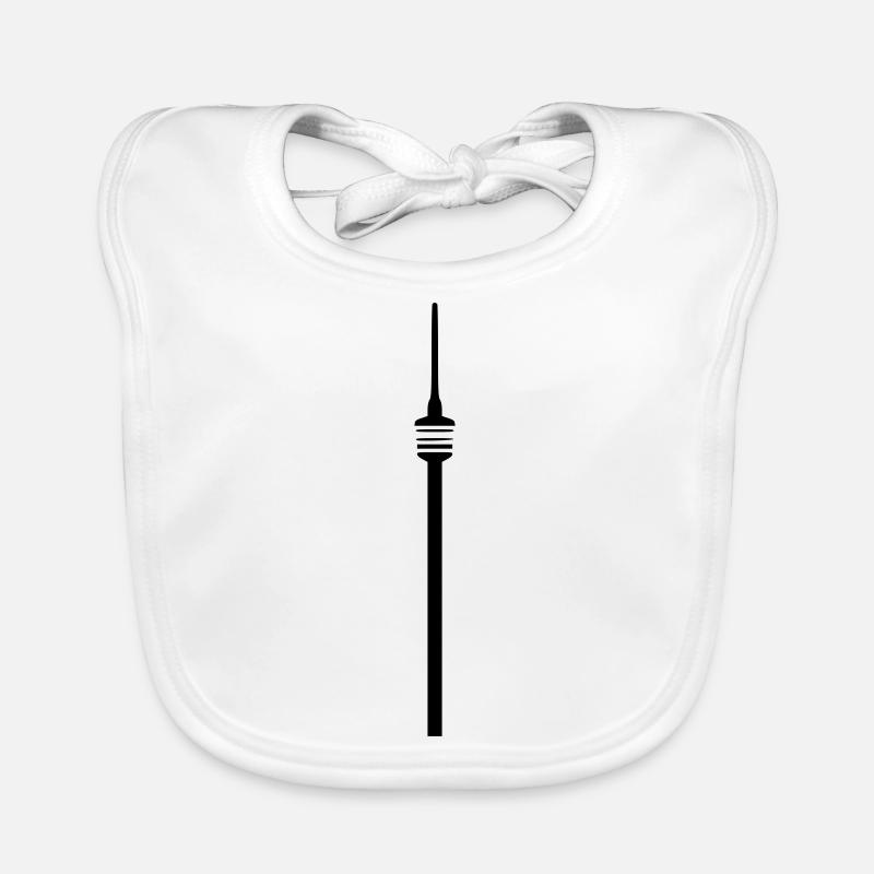 Stuttgart Fernsehturm Baby Bio-Lätzchen