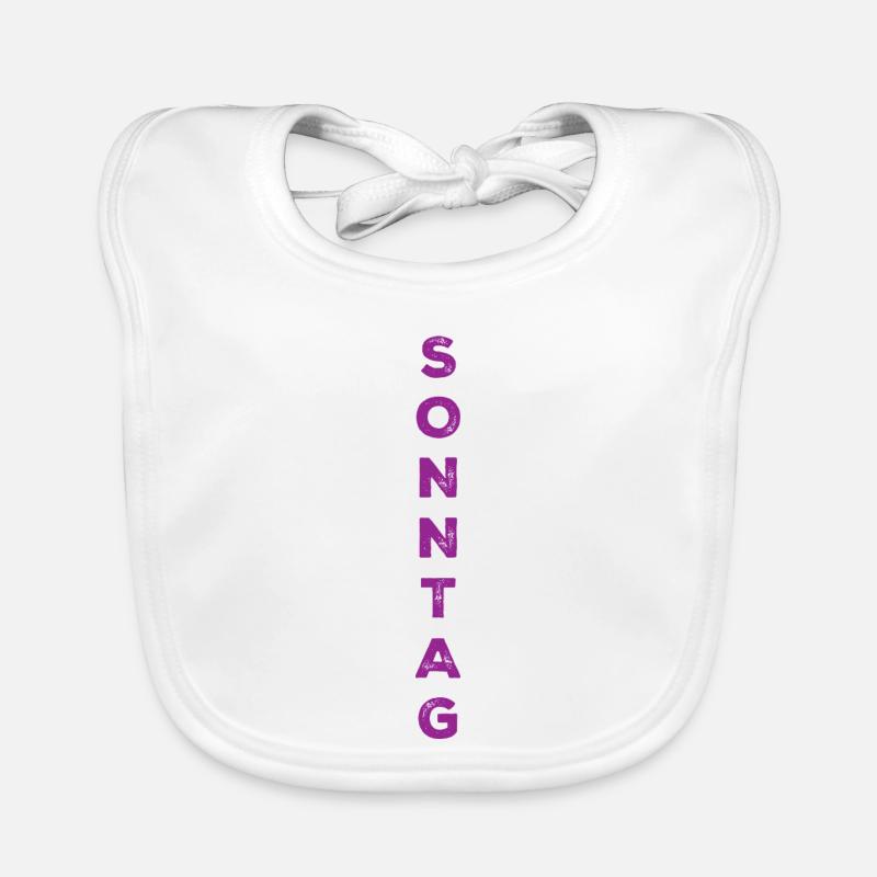 Dimanche - violet Bavoir bio Bébé