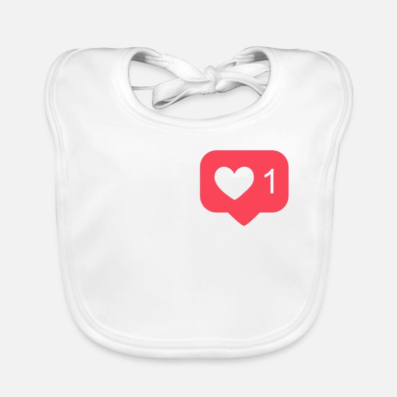 Coeur j'aime Bavoir bio Bébé