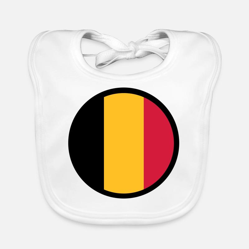 Marqué par la Belgique Bavoir bio Bébé