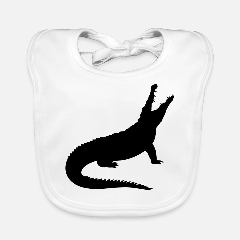 A crocodile Organic Baby Bibs