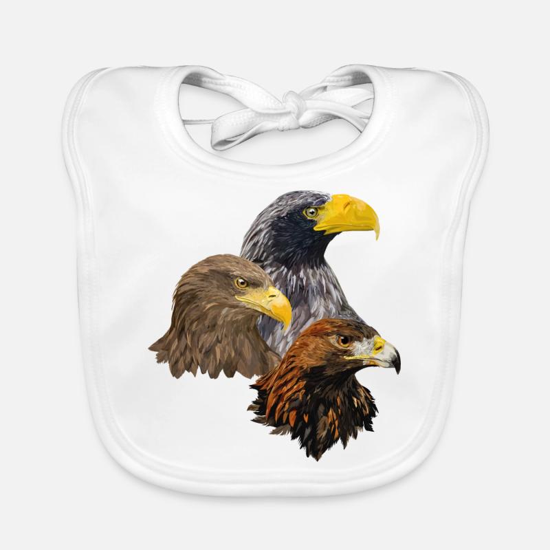 Oiseaux de proie Bavoir bio Bébé