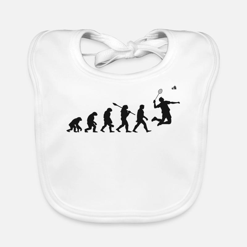 Évolution Badminton Cadeau Pour Joueurs Badminton Bavoir bio Bébé