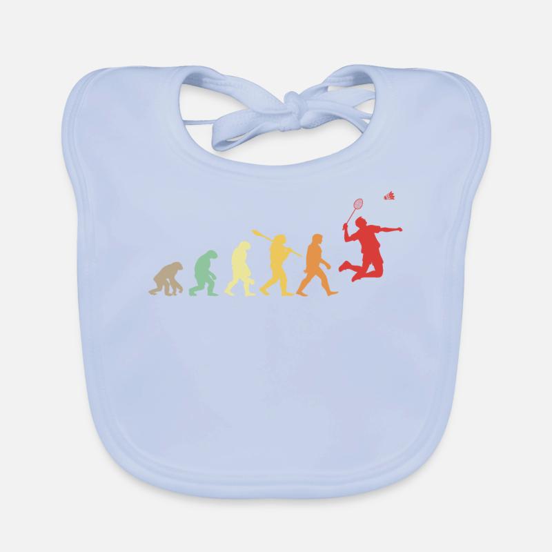 Evolution Badminton Gift For Badminton Players Organic Baby Bibs