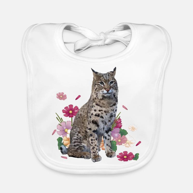 Luchs - Baby Bio-Lätzchen - Weiß