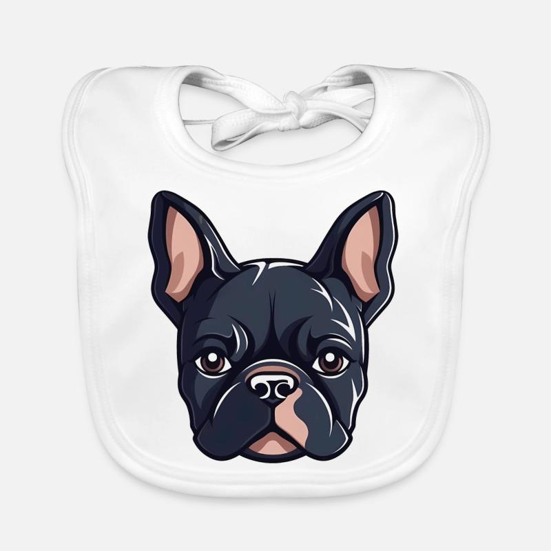 French Bulldog Organic Baby Bibs
