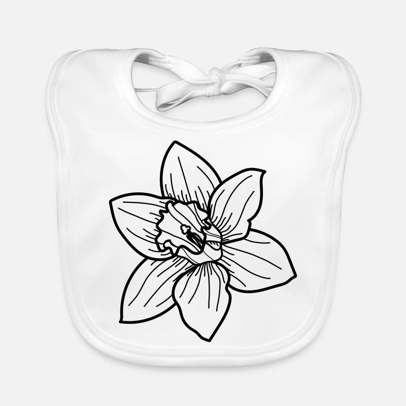 simple Wildblume Baby Bio-Lätzchen