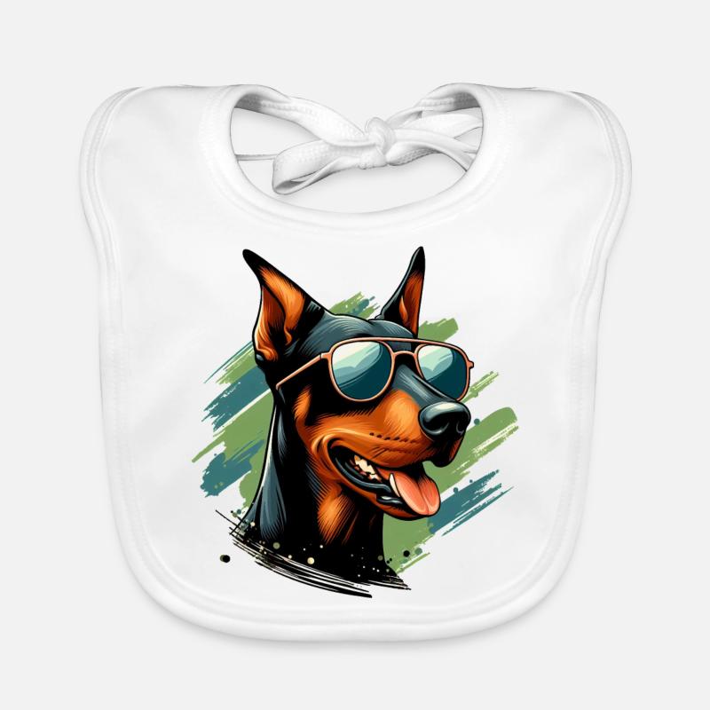 Doberman Le Modèle Bavoir bio Bébé
