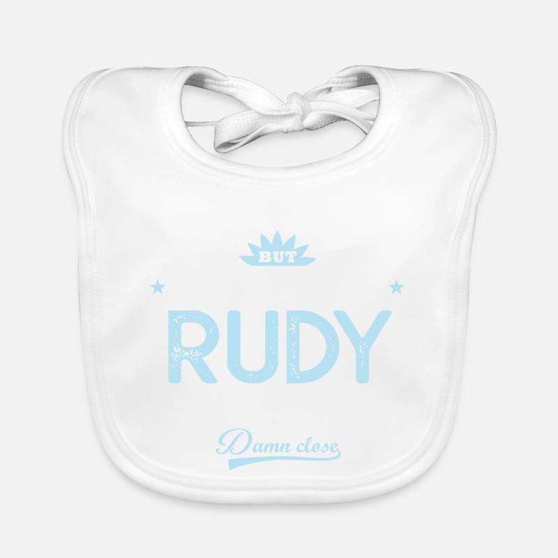 Rudy Gift Personalized Name Rudy Organic Baby Bibs