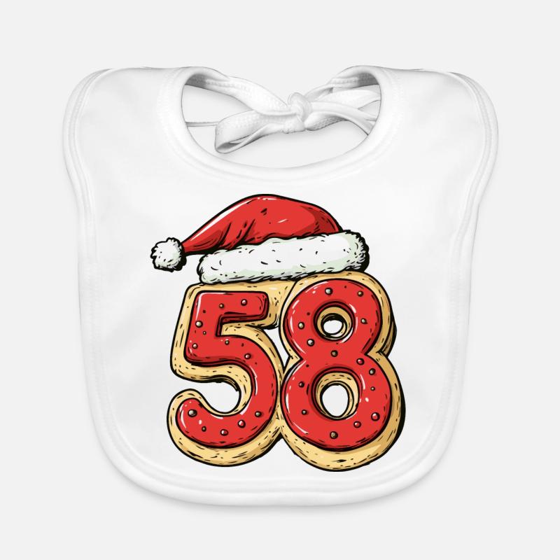 Biscuit de Noël à 58 chiffres Bavoir bio Bébé