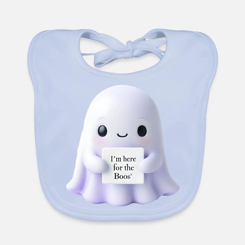 Halloween Spruch Geist Geschenkidee Baby Bio-Lätzchen