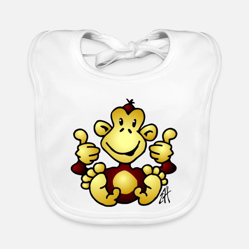 Singe Bavoir bio Bébé