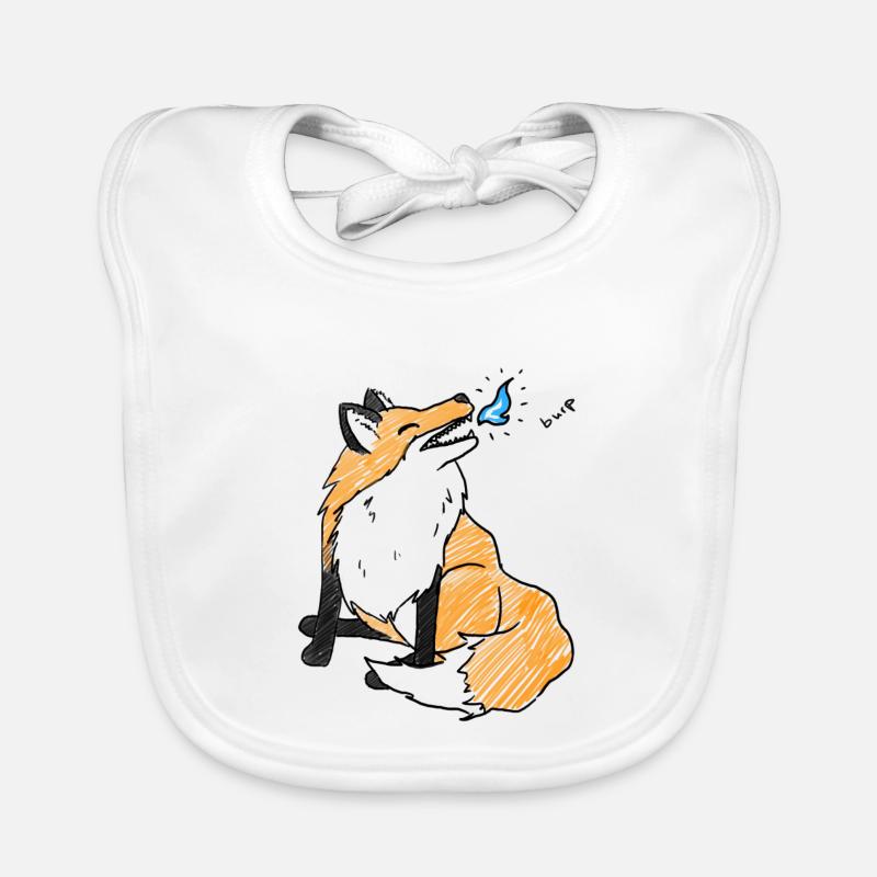Rots - Bavoir bio Bébé - blanc