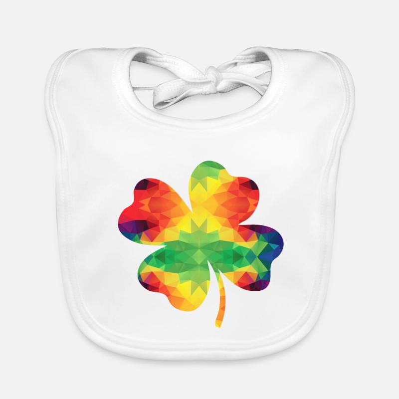 Shamrock coloré Bavoir bio Bébé