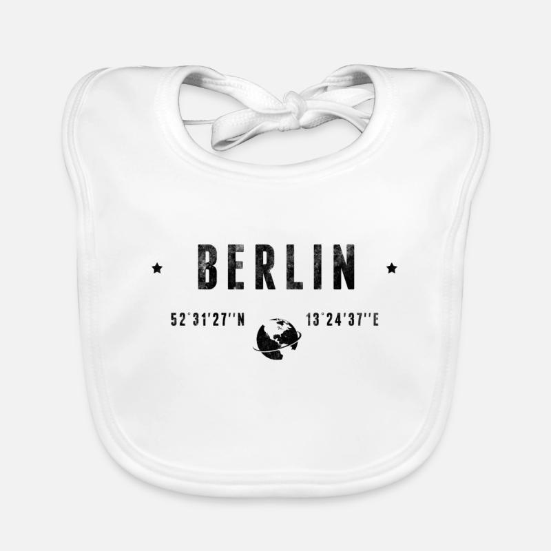 Berlin - Baby Bio-Lätzchen - Weiß