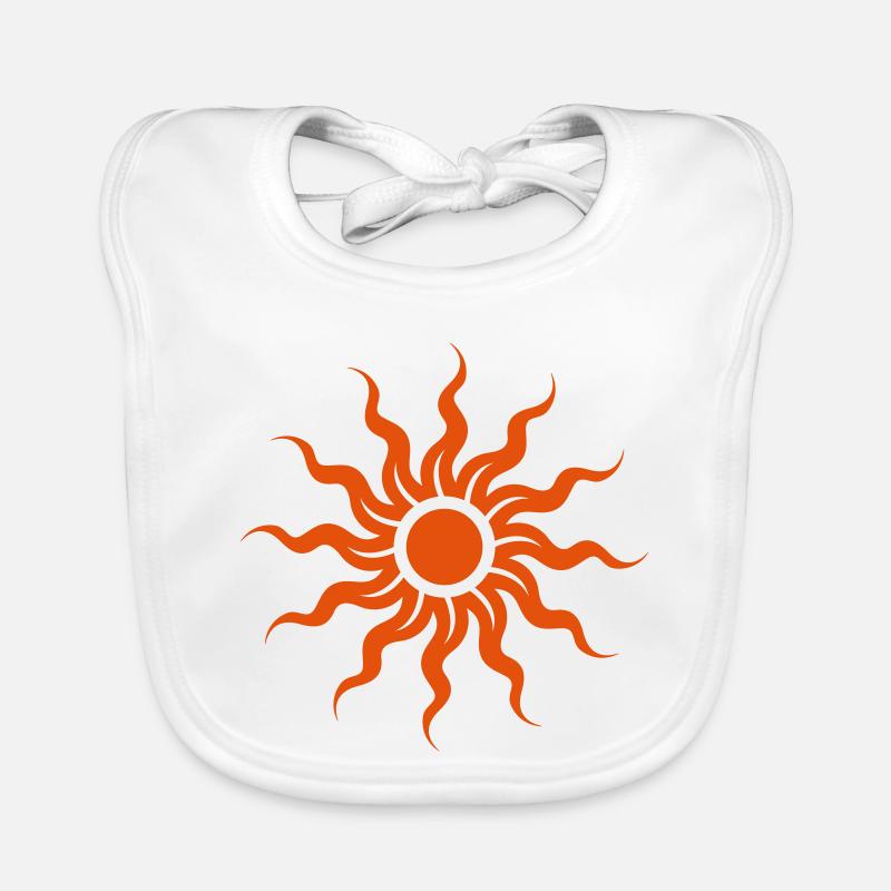 The Sun - Baby Bio-Lätzchen - Weiß