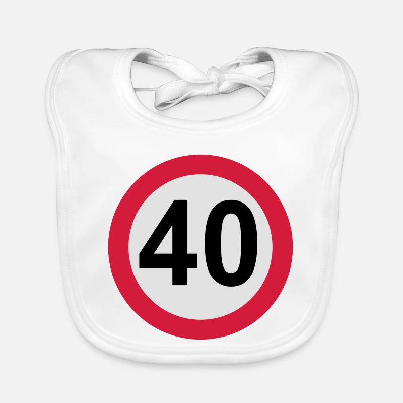 40th birthday Organic Baby Bibs
