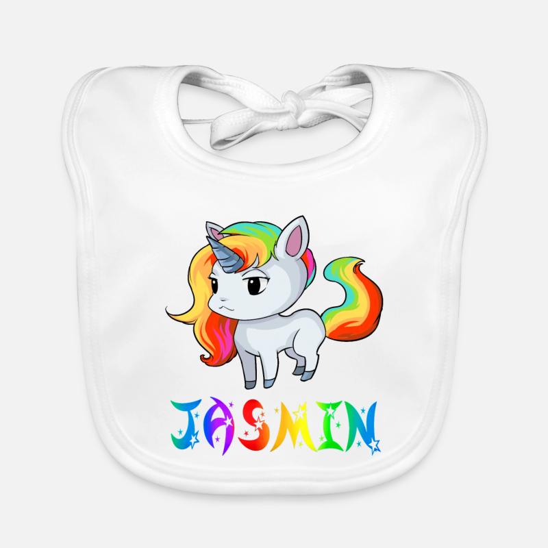 Jasmin Einhorn Baby Bio-Lätzchen