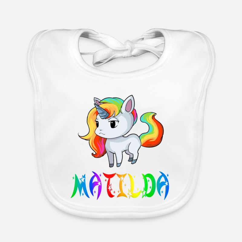 Matilda Einhorn Baby Bio-Lätzchen