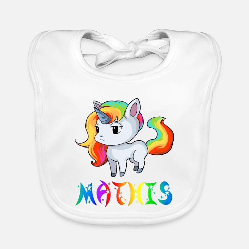 Einhorn Mathis Bavoir bio Bébé